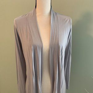 Light grey Peach waterfall wrap/cardigan